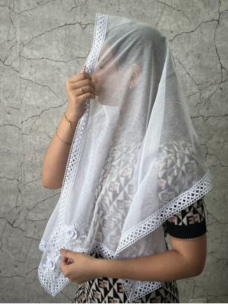 Véu especial Quadrado FLOR 17