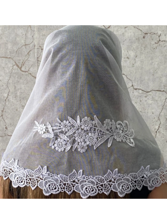 Véu com Aplicação e Strass